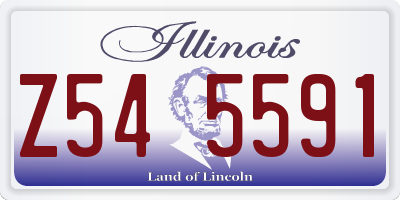 IL license plate Z545591