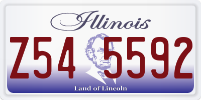 IL license plate Z545592