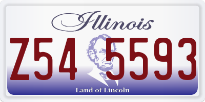 IL license plate Z545593
