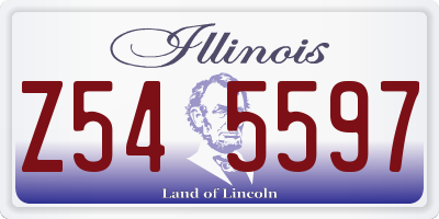 IL license plate Z545597