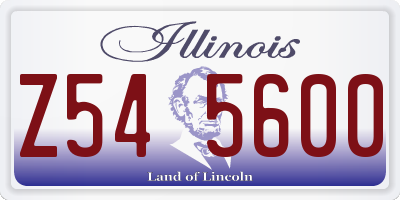 IL license plate Z545600