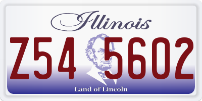 IL license plate Z545602
