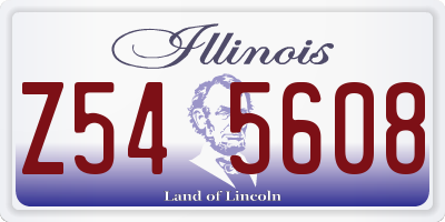 IL license plate Z545608