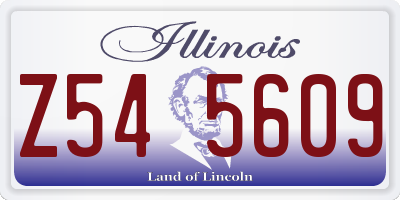 IL license plate Z545609