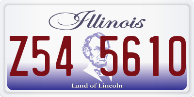 IL license plate Z545610