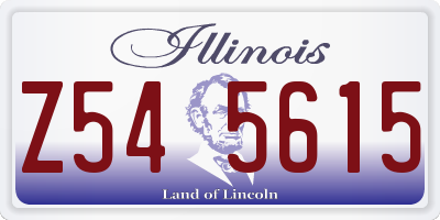 IL license plate Z545615