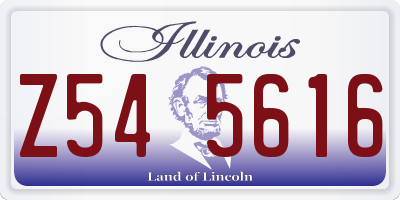 IL license plate Z545616