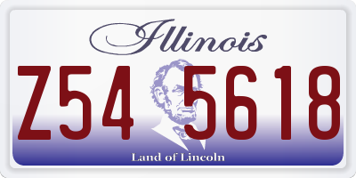 IL license plate Z545618