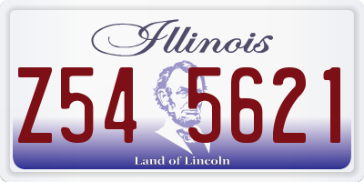 IL license plate Z545621