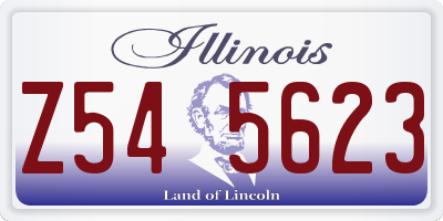 IL license plate Z545623