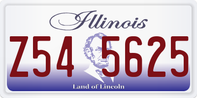 IL license plate Z545625