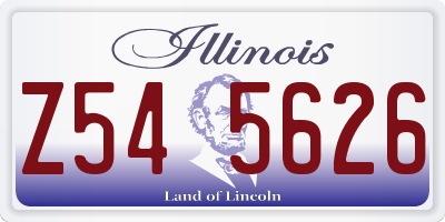 IL license plate Z545626