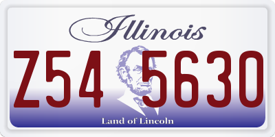 IL license plate Z545630