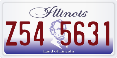 IL license plate Z545631
