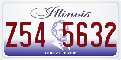 IL license plate Z545632
