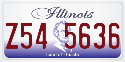IL license plate Z545636