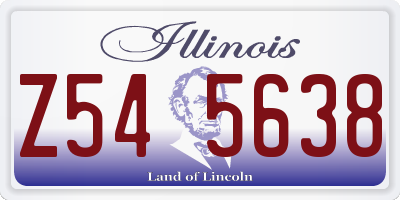 IL license plate Z545638