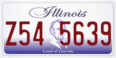 IL license plate Z545639