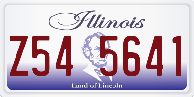IL license plate Z545641
