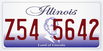 IL license plate Z545642