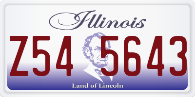 IL license plate Z545643