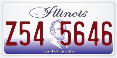 IL license plate Z545646