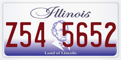 IL license plate Z545652