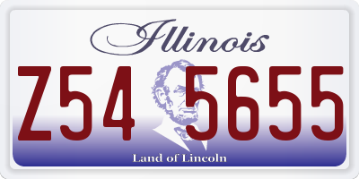 IL license plate Z545655