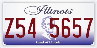 IL license plate Z545657