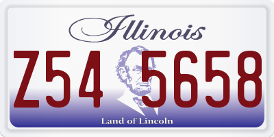 IL license plate Z545658