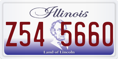 IL license plate Z545660
