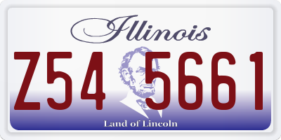 IL license plate Z545661