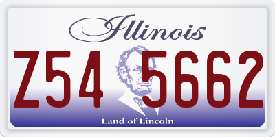 IL license plate Z545662