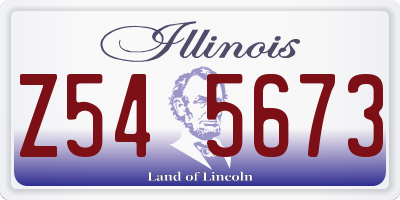 IL license plate Z545673