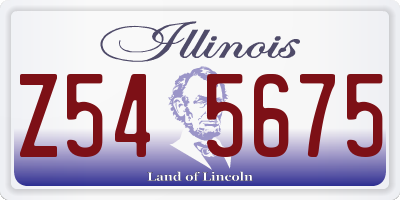 IL license plate Z545675
