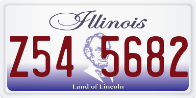 IL license plate Z545682