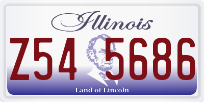 IL license plate Z545686