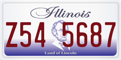 IL license plate Z545687