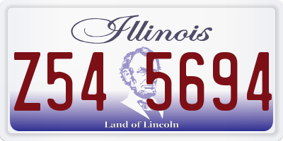 IL license plate Z545694