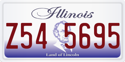 IL license plate Z545695