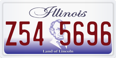 IL license plate Z545696