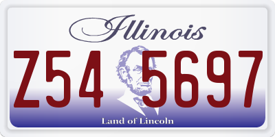 IL license plate Z545697