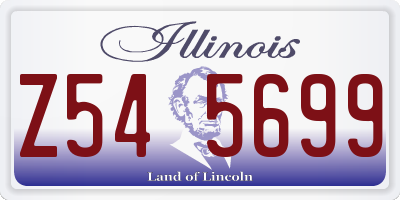 IL license plate Z545699