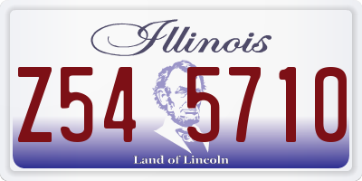 IL license plate Z545710