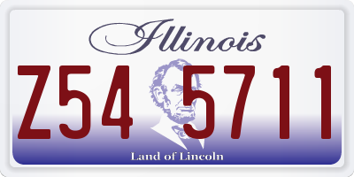 IL license plate Z545711