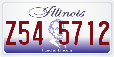 IL license plate Z545712