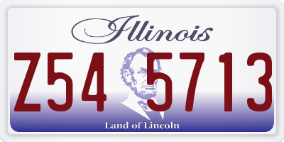 IL license plate Z545713
