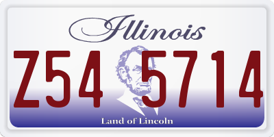 IL license plate Z545714