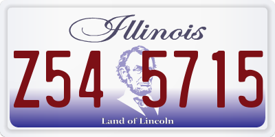 IL license plate Z545715