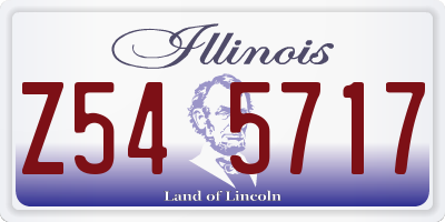 IL license plate Z545717